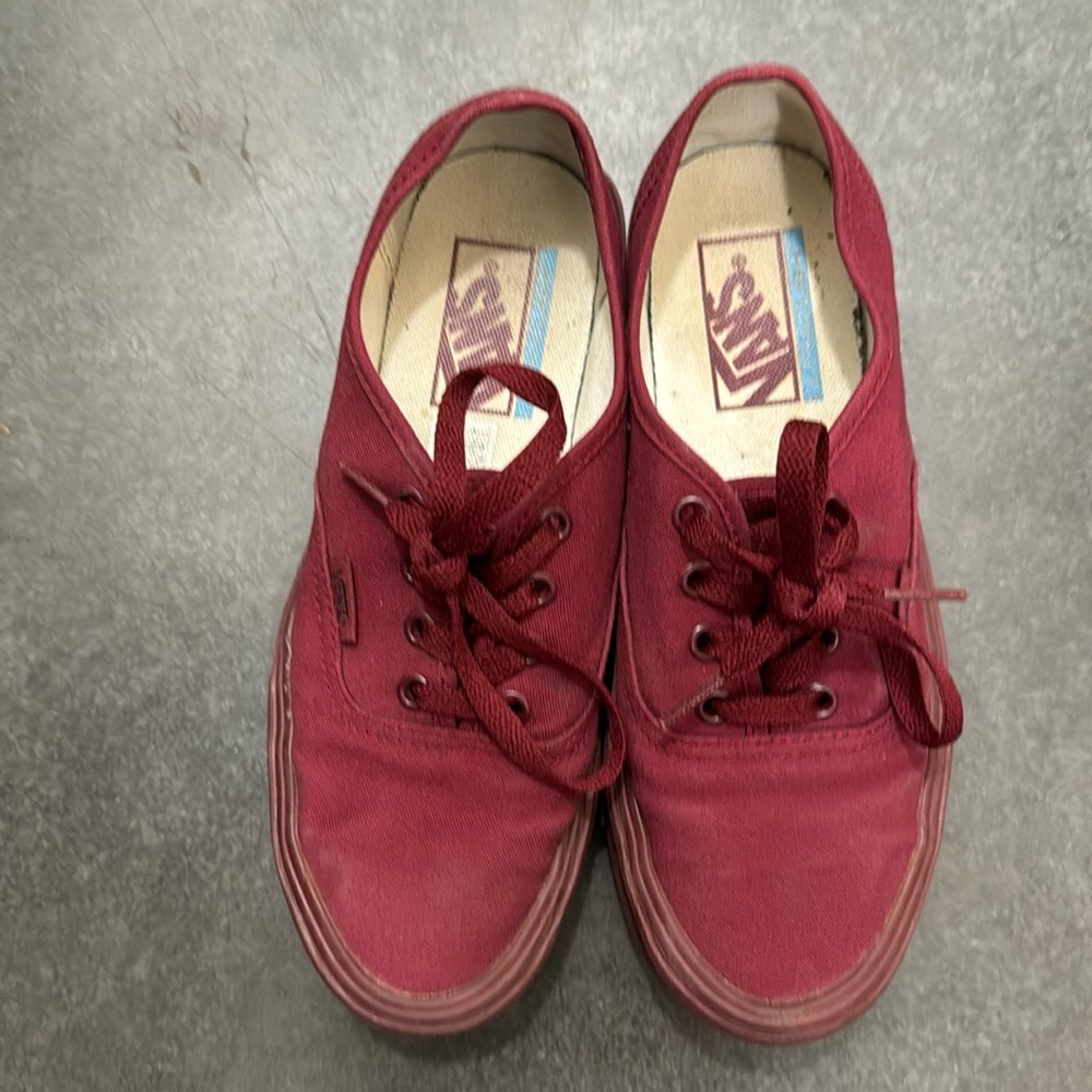 Burgundy VANS
